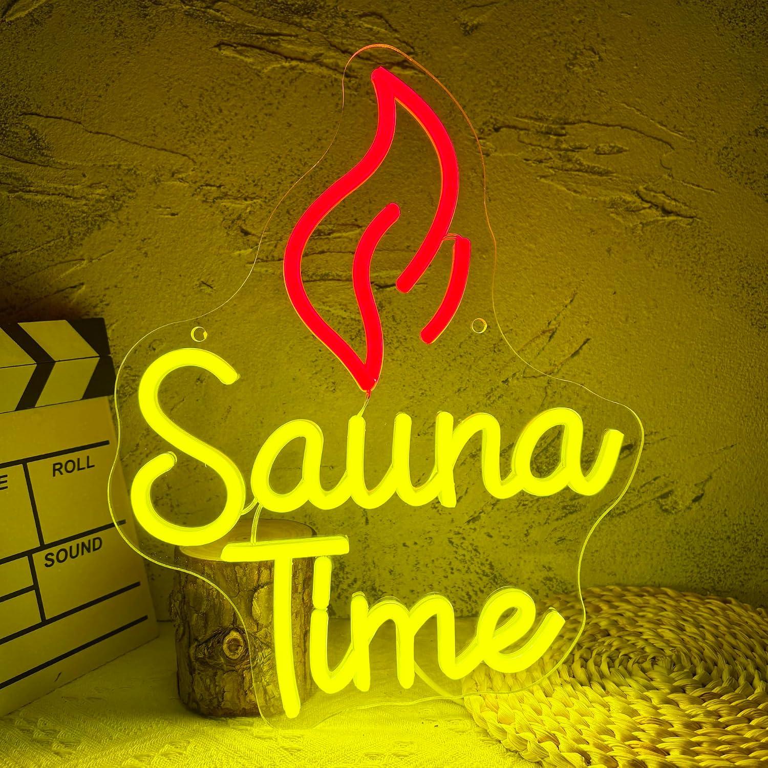 Sauna Time Neon Sign USB Dimma - đánh giá và giá Spa Wellness Usa