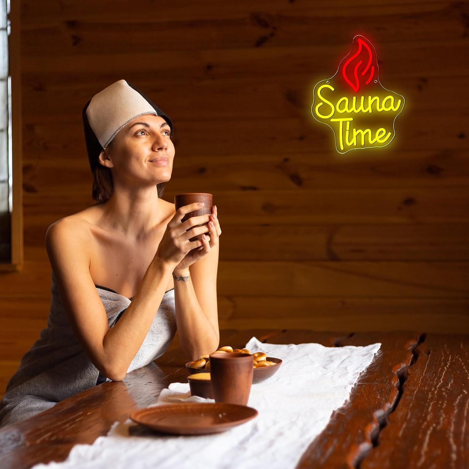 Sauna Time Neon Sign USB Dimma - đánh giá và giá Spa Wellness Usa