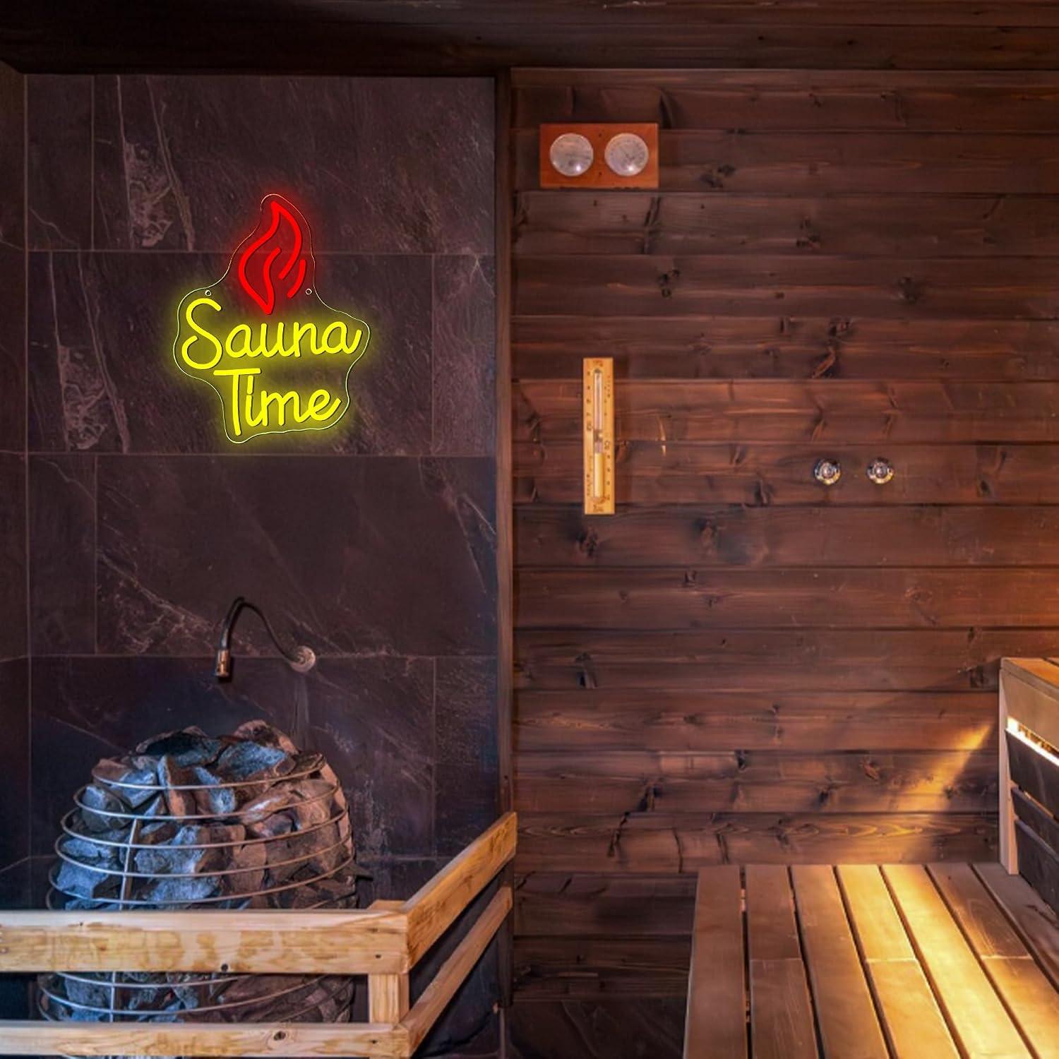 Sauna Time Neon Sign USB Dimma - đánh giá và giá Spa Wellness Usa